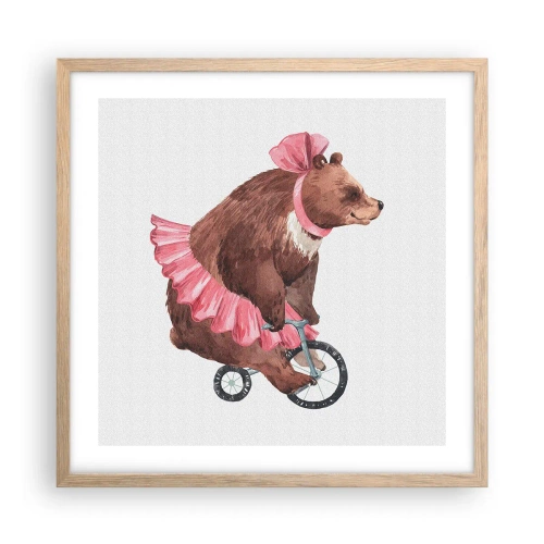 Affiche dans un chêne clair - Poster - Quel cirque ! - 50x50 cm