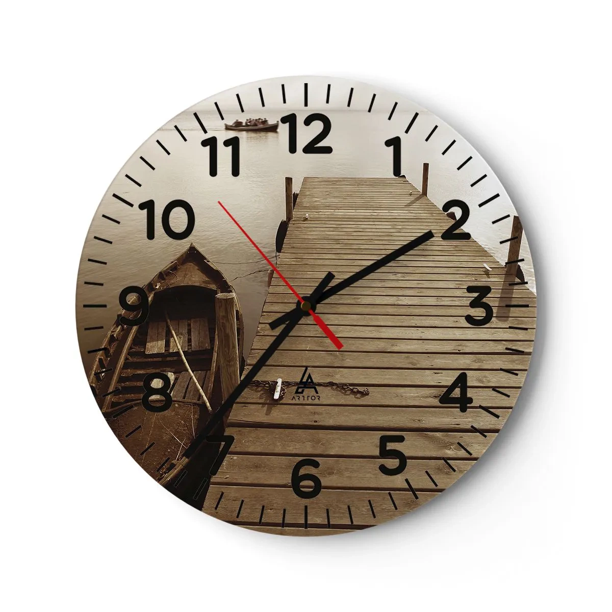 Horloge murale - Pendule murale - Le grand silence - 30x30 cm