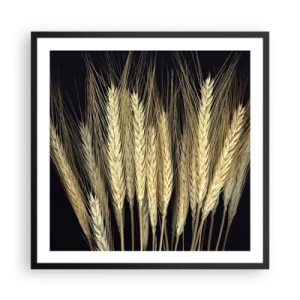 Affiche dans un cadre noir - Poster - Magie rustique - 60x60 cm