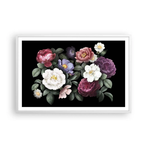 Affiche dans un cadre blanc - Poster - D'un jardin anglais - 91x61 cm