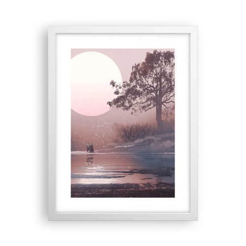 Affiche dans un cadre blanc - Poster - Merveilles de la nuit - 30x40 cm