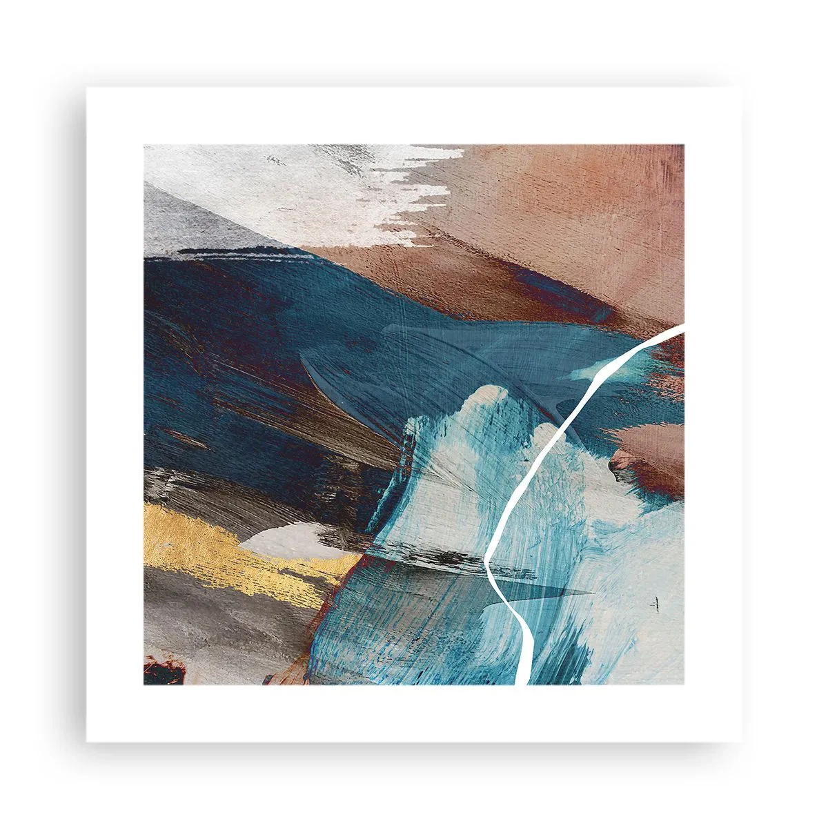 Affiche - Poster - Avec panache et énergie - 40x40 cm