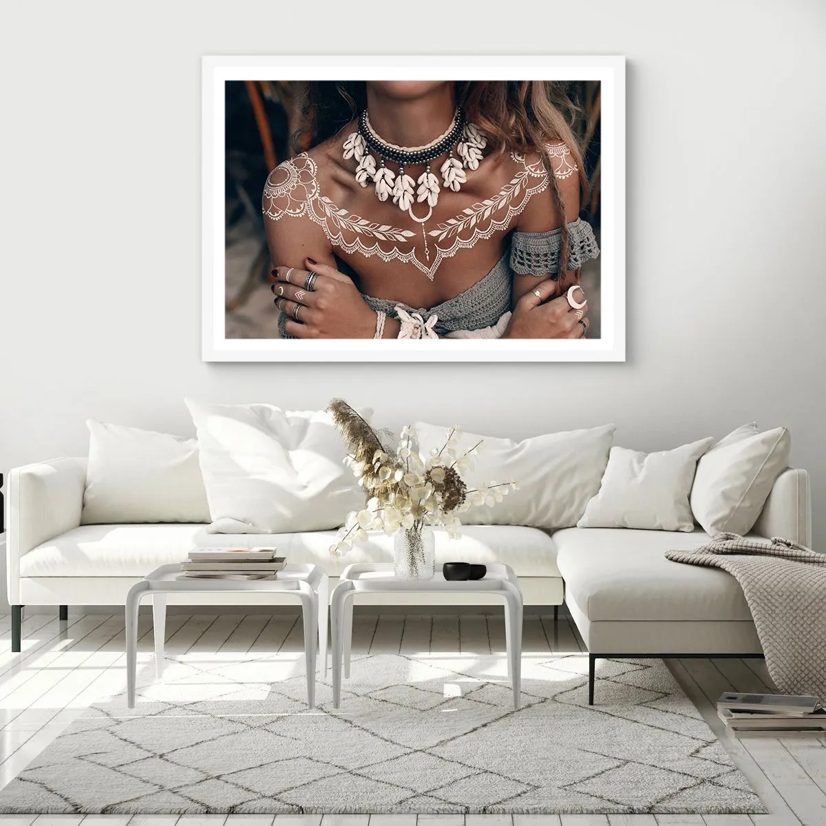 Affiche dans un cadre blanc - Poster - Talismans, rituels de la féminité - 40x30 cm