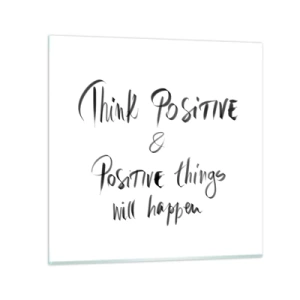 Impression sur verre - Image sur verre - Comment vivre? - 30x30 cm