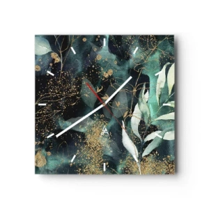 Horloge murale - Pendule murale - Jardin magique - 40x40 cm