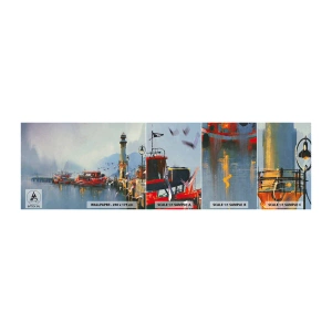 Échantillon De Papier Peint Standard Eco - Na końcu świata - Paysage, port, Phare - 100x30 cm
