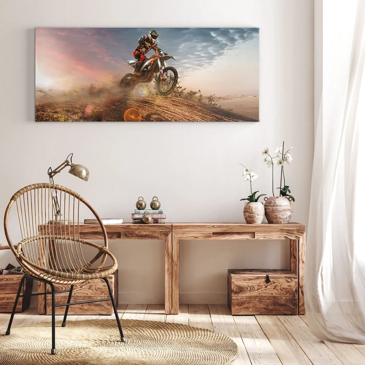Impression sur toile - Image sur toile - Pour la victoire - 100x40 cm