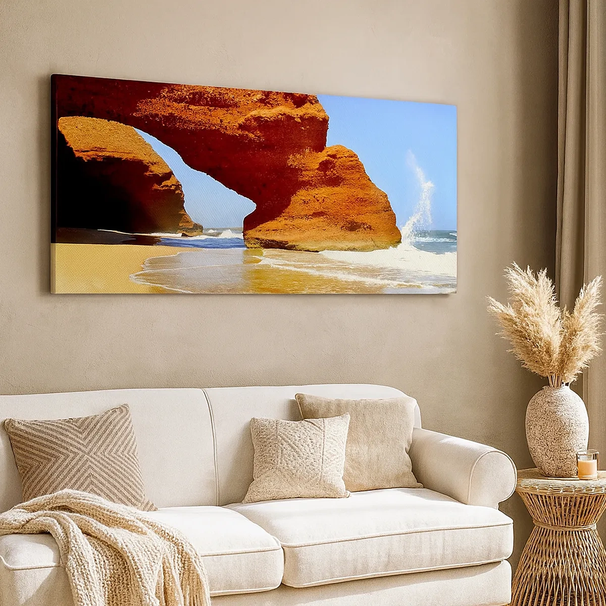 Impression sur toile - Image sur toile - L'eau et le vent depuis des milliers d'années - 30x30 cm