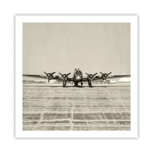 Affiche - Poster - Toujours prêt! - 60x60 cm
