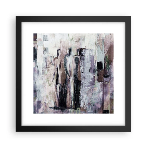 Affiche dans un cadre noir - Poster - Les trois mystérieux - 30x30 cm