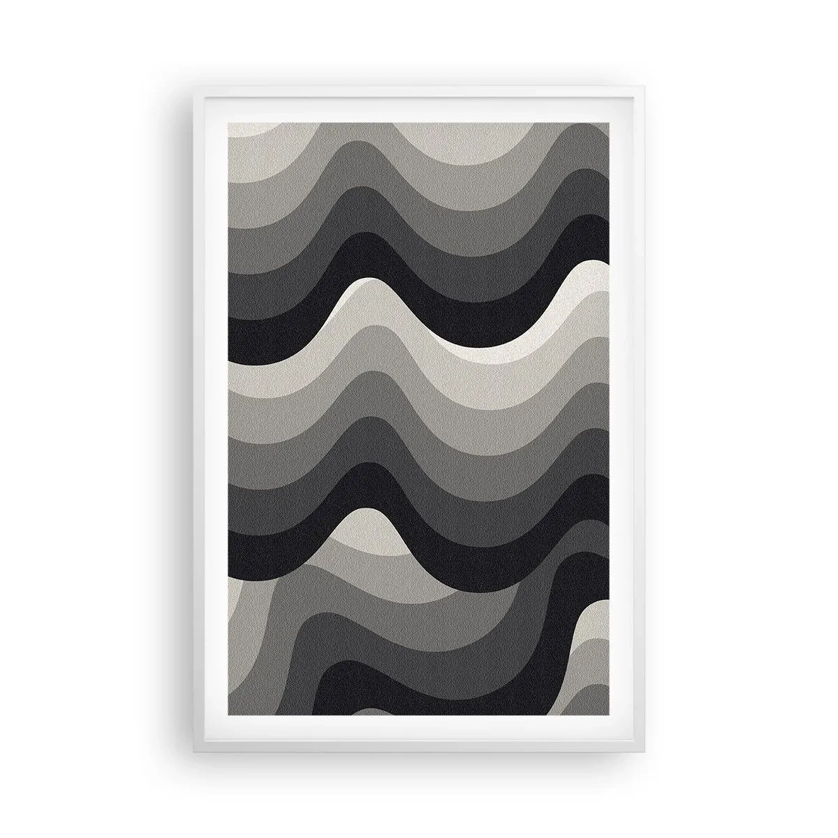 Affiche dans un cadre blanc - Poster - Vague après vague - 61x91 cm