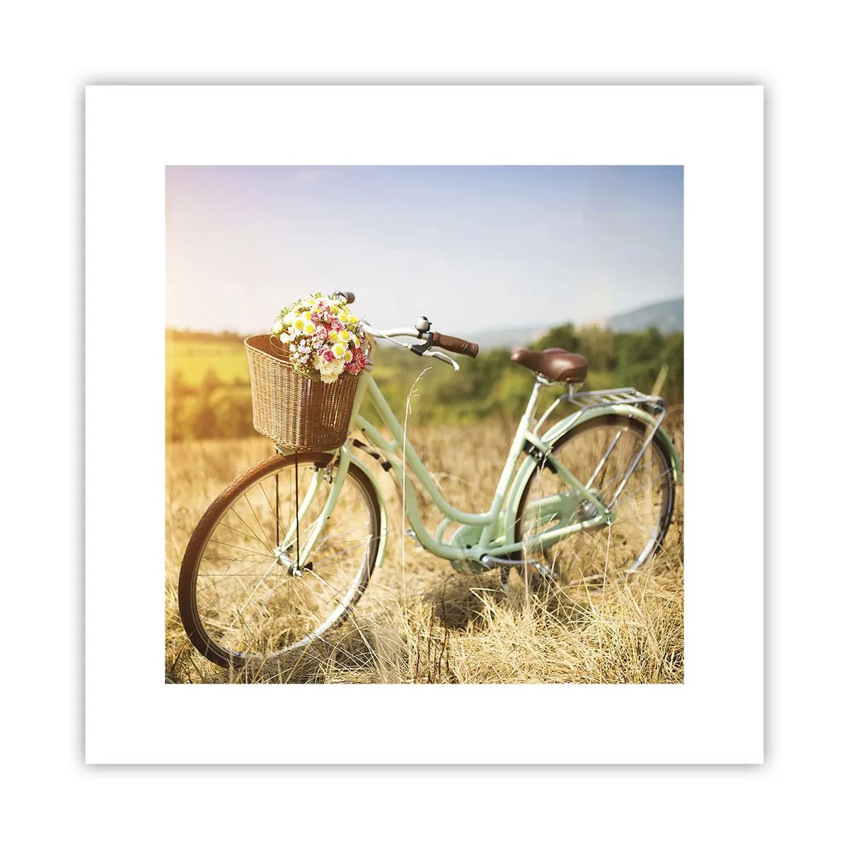 Affiche - Poster - Je vais rester un petit moment - 30x30 cm