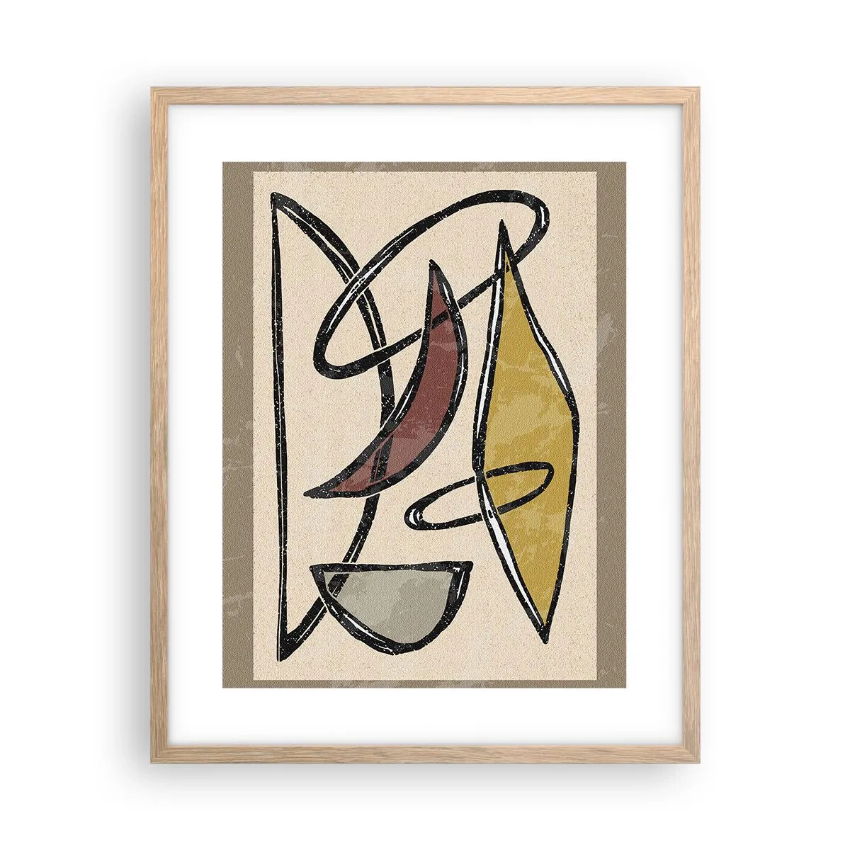 Affiche dans un chêne clair - Poster - Verticales et horizontales - 40x50 cm