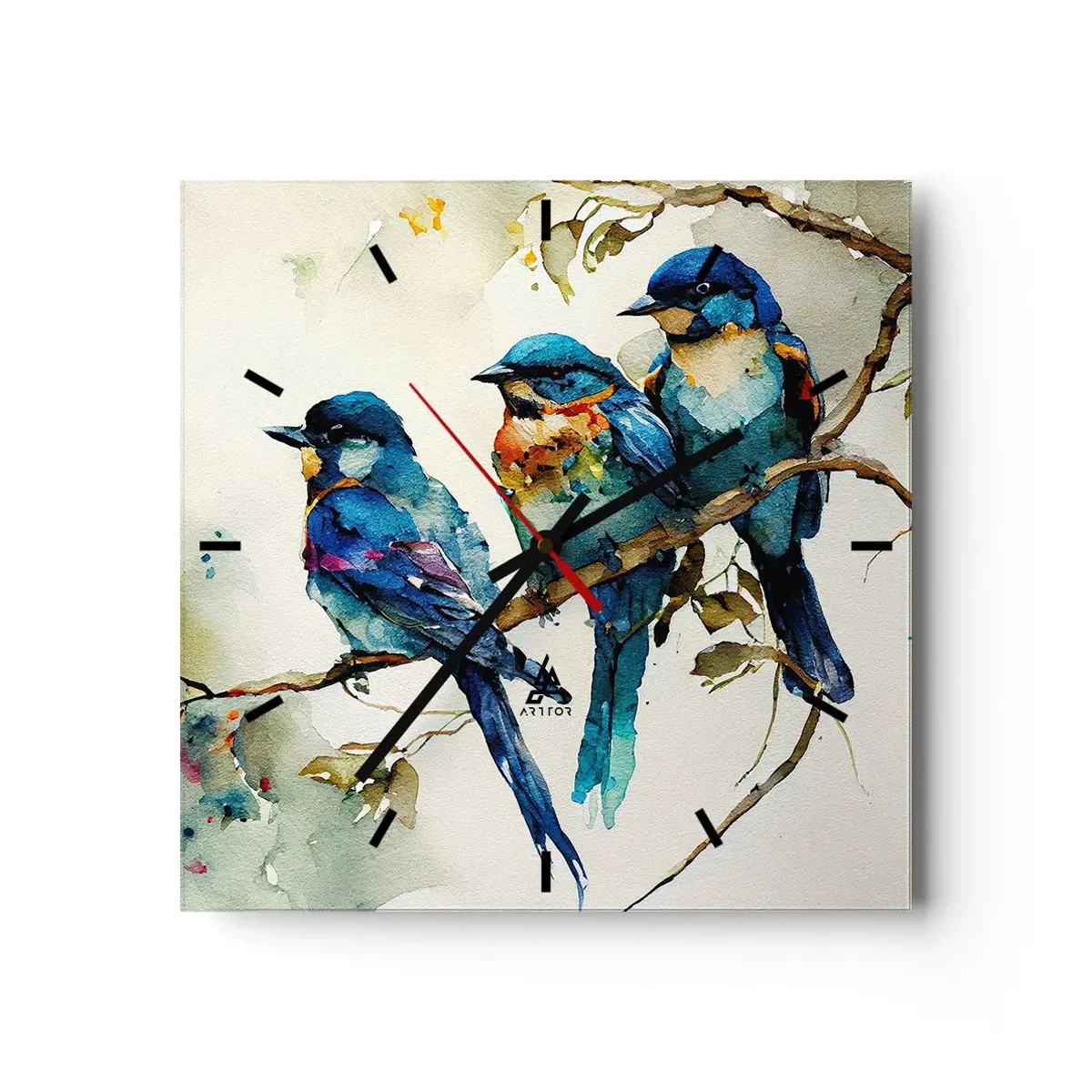 Horloge murale - Pendule murale - A-t-il été offensé ? - 40x40 cm