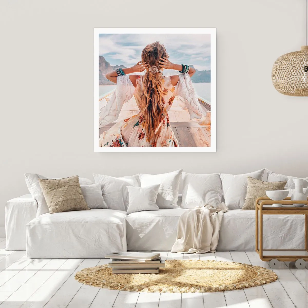 Affiche - Poster - En route vers le bonheur - 30x30 cm