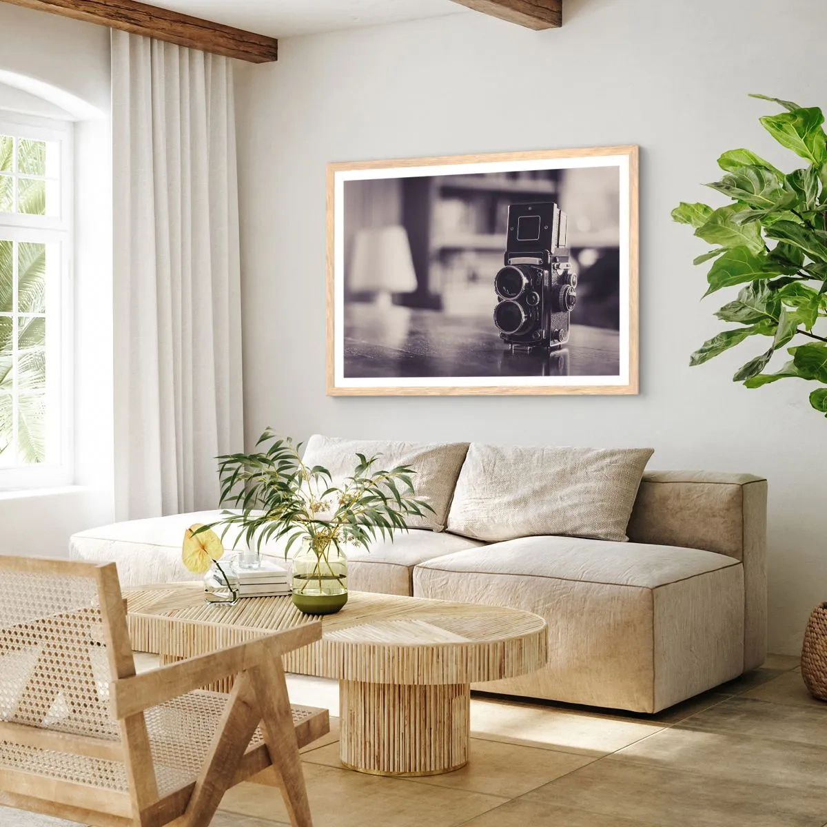 Affiche dans un chêne clair - Poster - La magie de la photographie ancienne - 50x40 cm