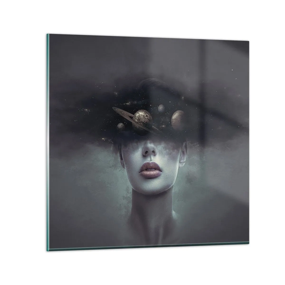 Impression sur verre - Image sur verre - Et les planètes deviennent folles... - 70x70 cm