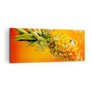Impression sur toile - Image sur toile - Fraîcheur juteuse tropicale - 100x40 cm