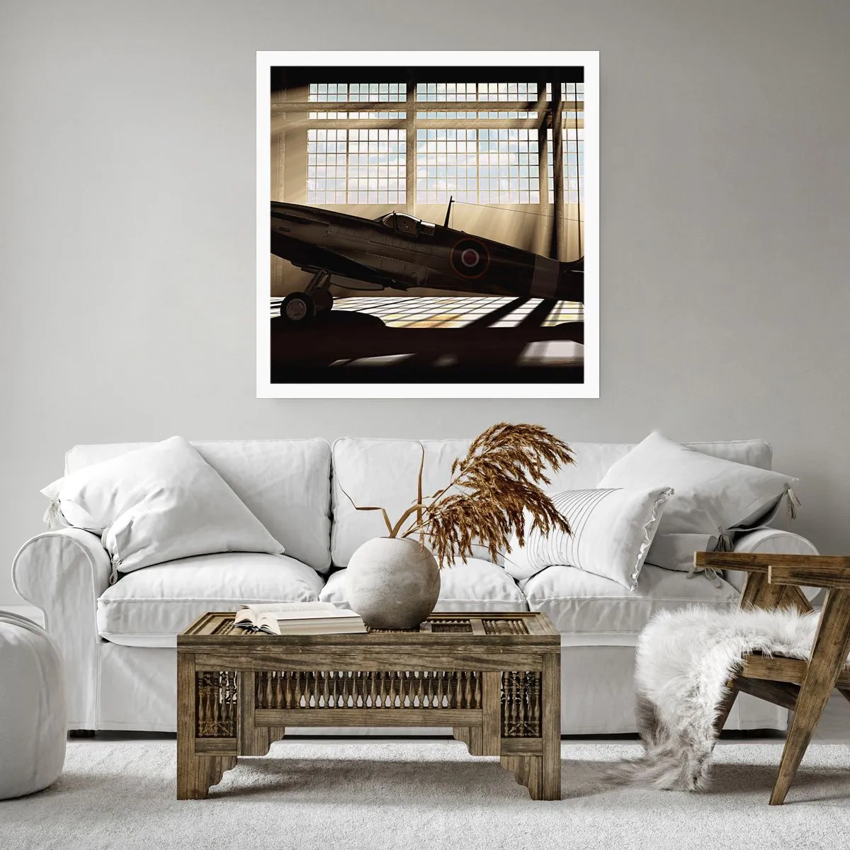 Affiche - Poster - Le repos du guerrier - 40x40 cm