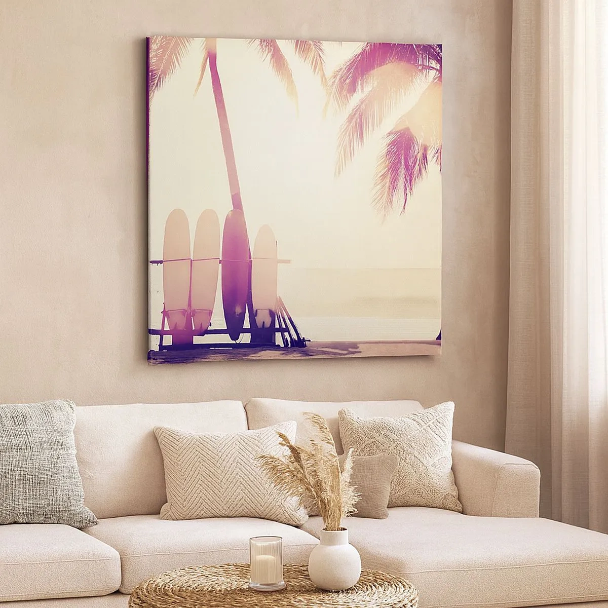 Impression sur toile - Image sur toile - Ca va être une journée magnifique - 30x30 cm