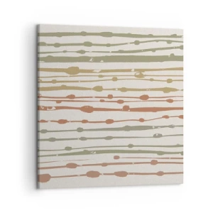 Impression sur toile - Image sur toile - Notation musicale des couleurs - 50x50 cm