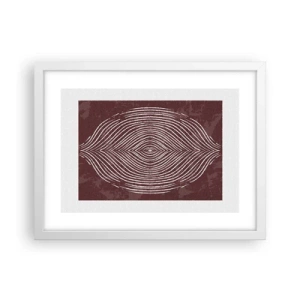 Affiche dans un cadre blanc - Poster - L'espace parle - 40x30 cm