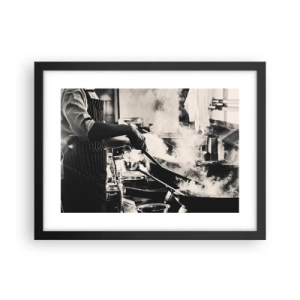 Affiche dans un cadre noir - Poster - Alchimie des saveurs - 40x30 cm