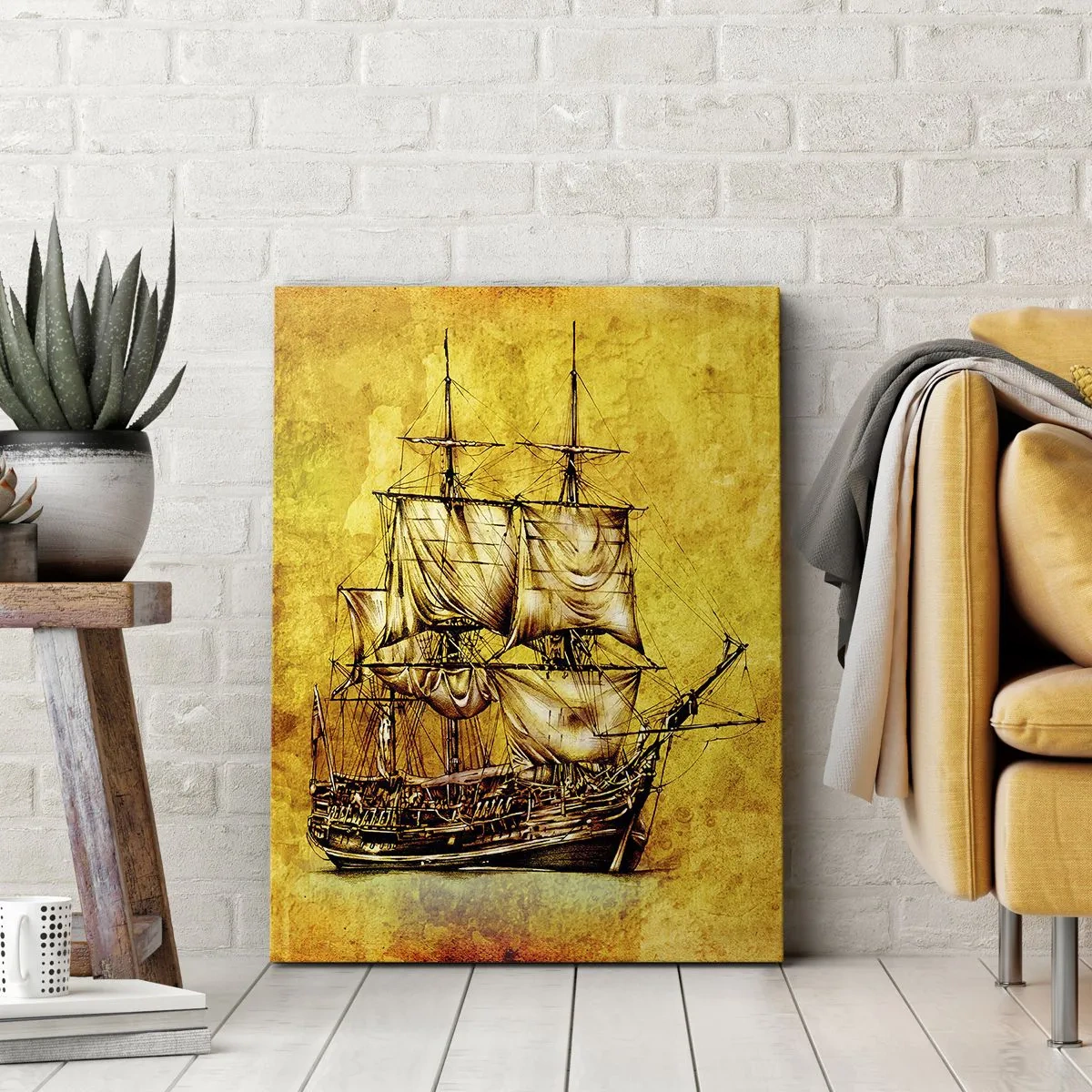 Impression sur toile - Image sur toile - En direction de l'ile de la tortue ! - 45x80 cm