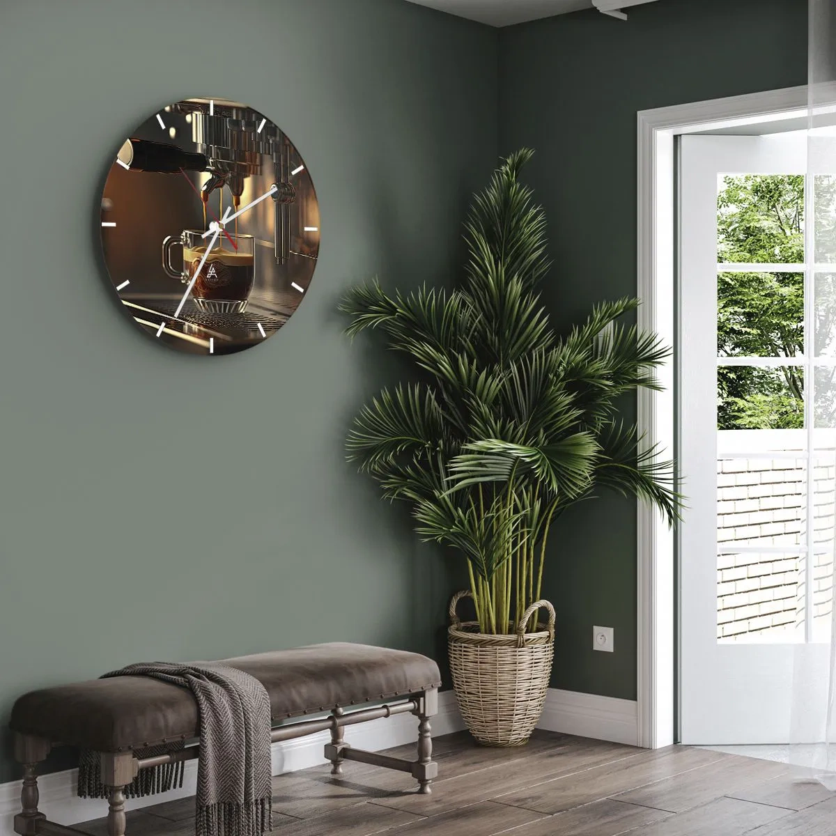 Horloge murale - Pendule murale - Un mélange sensuel - 40x40 cm