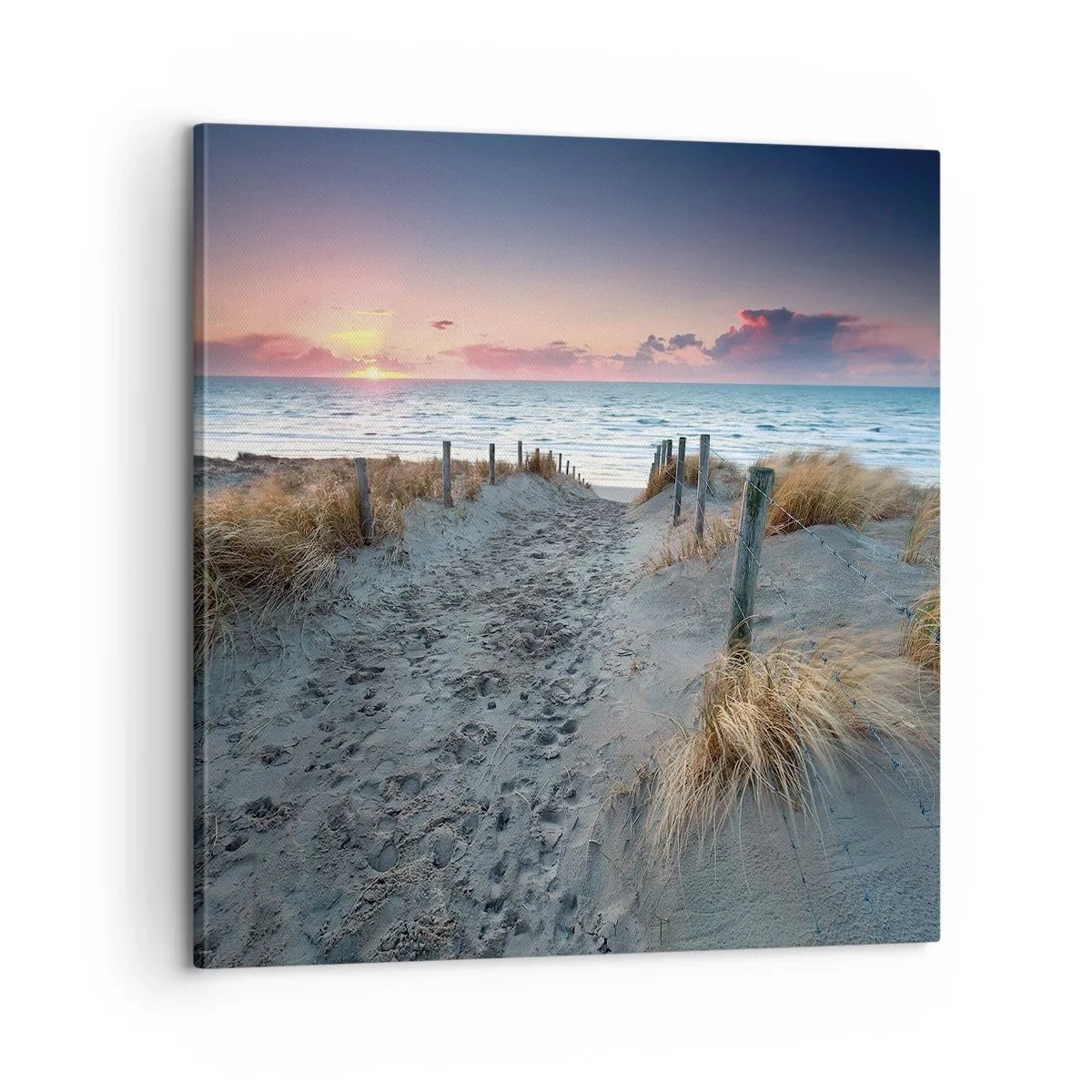 Impression sur toile - Image sur toile - Tu as versé l'éclat de l'arc-en-ciel sur les flots - 60x60 cm