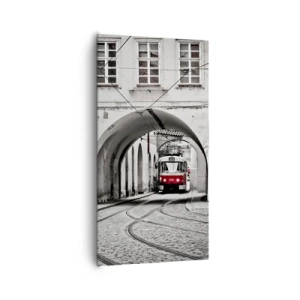 Impression sur toile - Image sur toile - Dans le labyrinthe de la ville - 65x120 cm