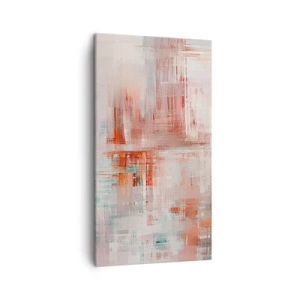 Impression sur toile - Image sur toile - Brumeux. Mais rose - 45x80 cm