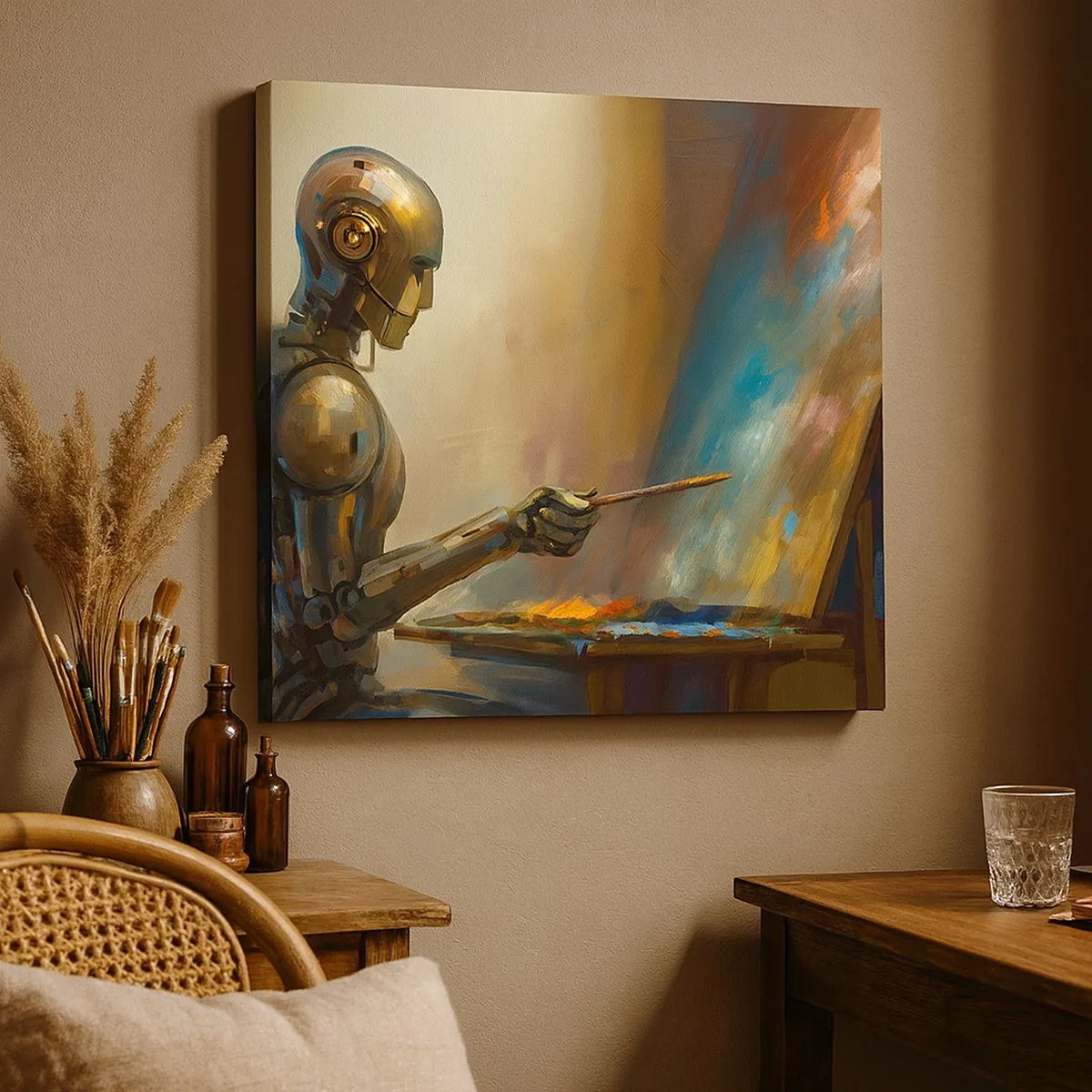 Impression sur toile - Image sur toile - L'art du futur - 30x30 cm