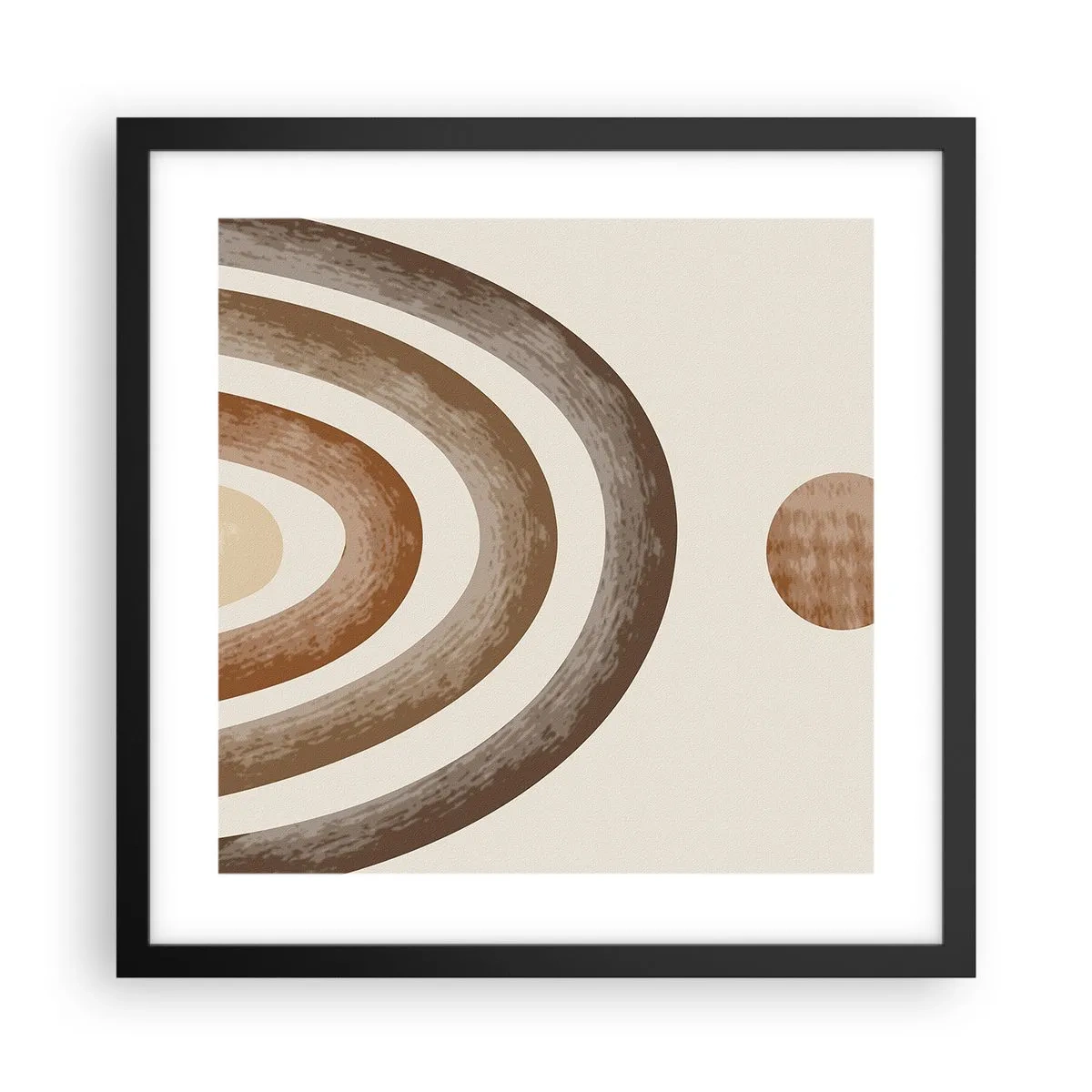 Affiche dans un cadre noir - Poster - Dans une galaxie lointaine - 40x40 cm