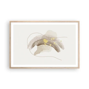 Affiche dans un chêne clair - Poster - rencontré dans l'espace - 91x61 cm