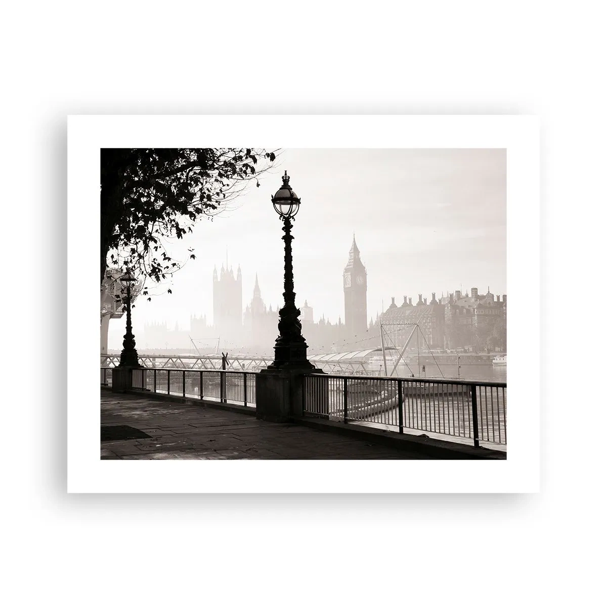 Affiche - Poster - Un matin londonien - 50x40 cm
