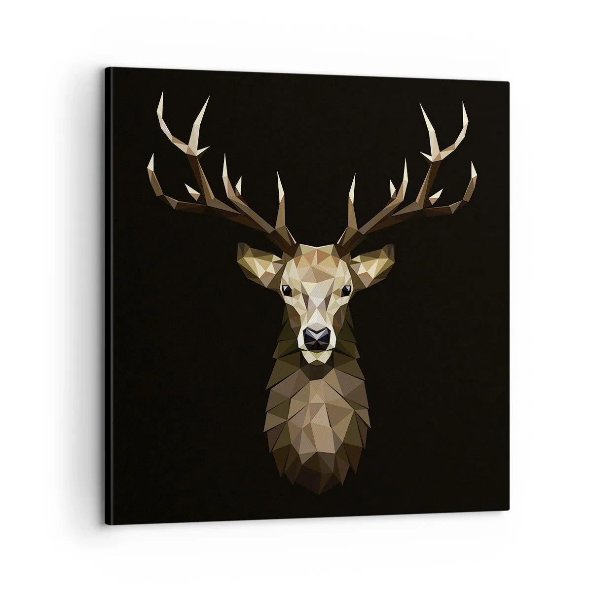 Impression sur toile - Image sur toile - Cerf cubique - 60x60 cm