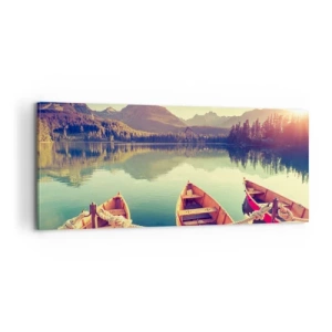 Impression sur toile - Image sur toile - Vivre selon ses règles - 100x40 cm