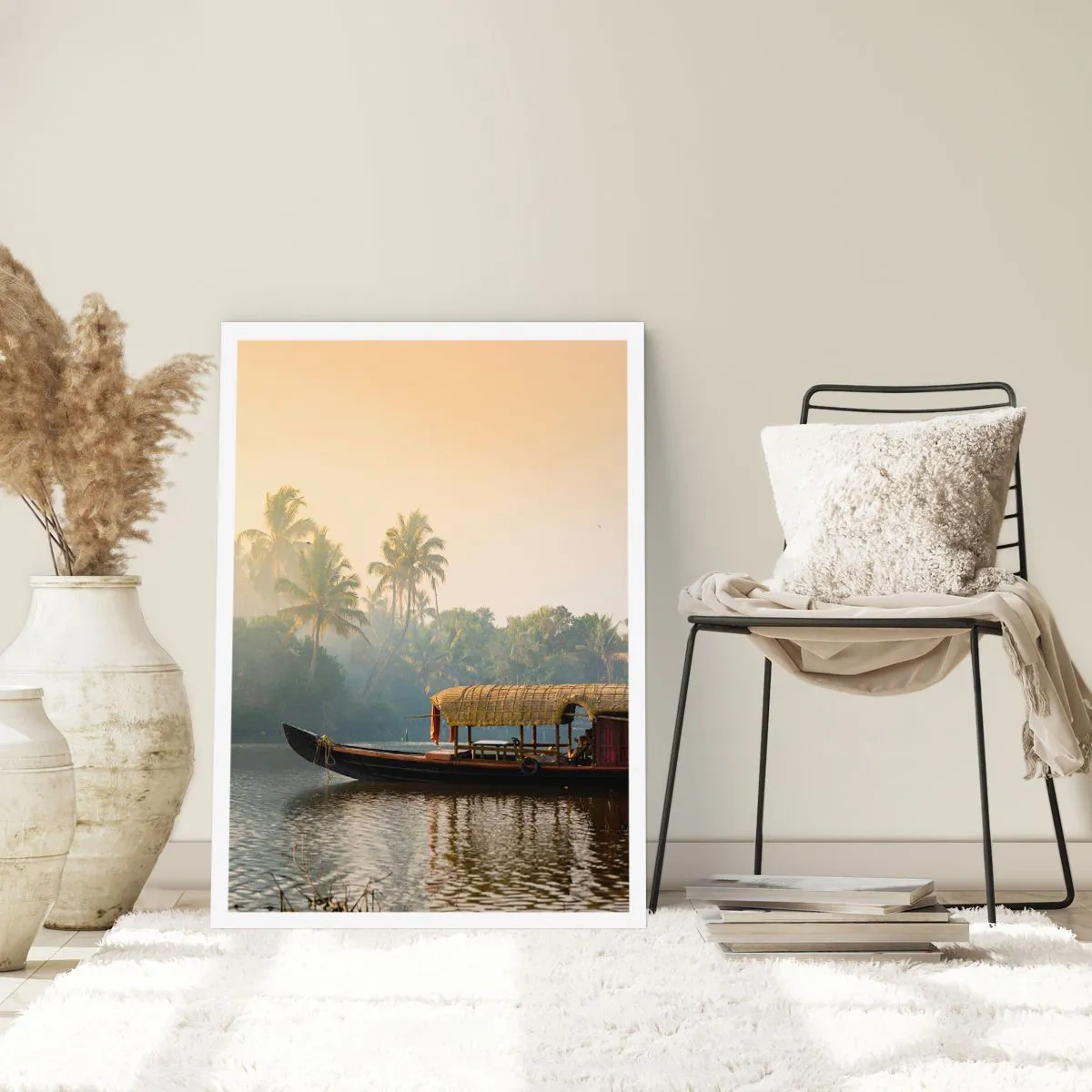 Affiche - Poster - Maison sur la rivière - 40x50 cm