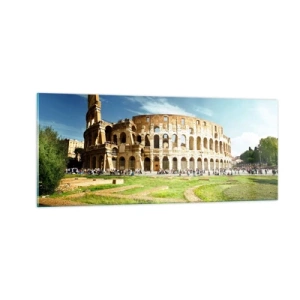 Impression sur verre - Image sur verre - On entend encore la détonation de l'arme - 100x40 cm