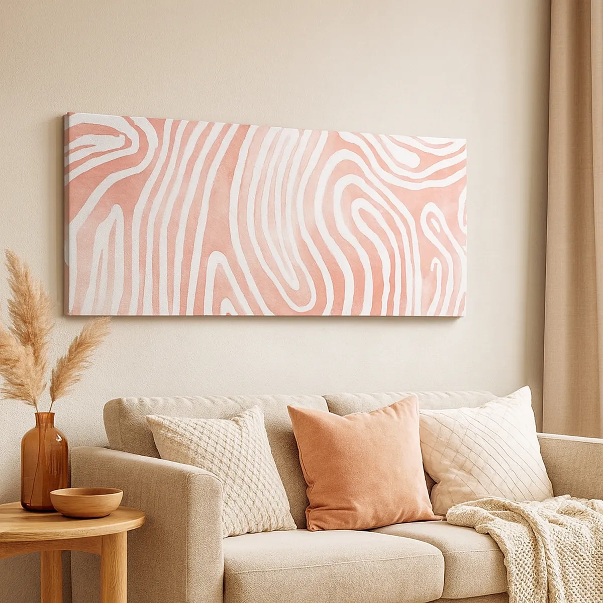 Impression sur toile - Image sur toile - Dans le labyrinthe de corail - 30x30 cm