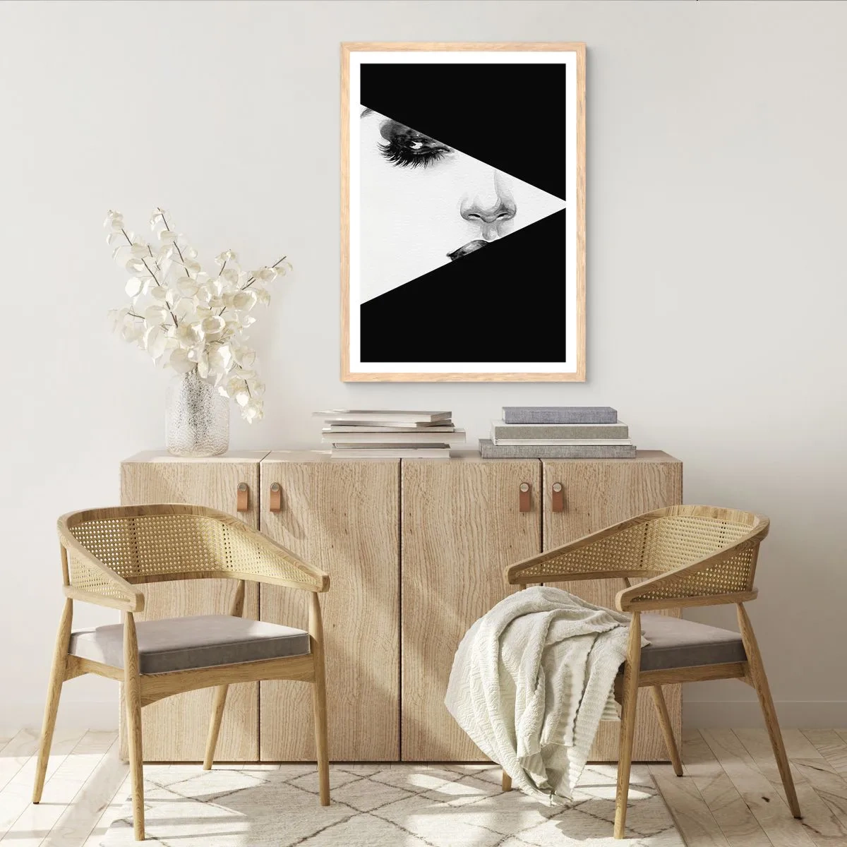 Affiche dans un chêne clair - Poster - Toujours inconnu - 70x100 cm