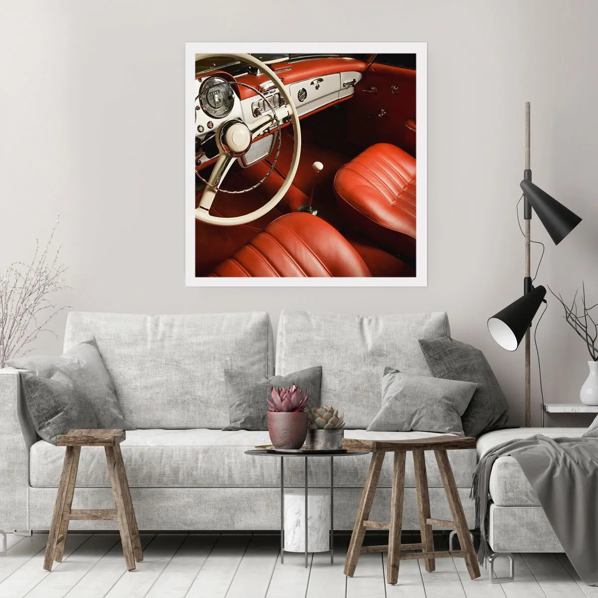 Affiche - Poster - Luxe de style vintage - 40x40 cm