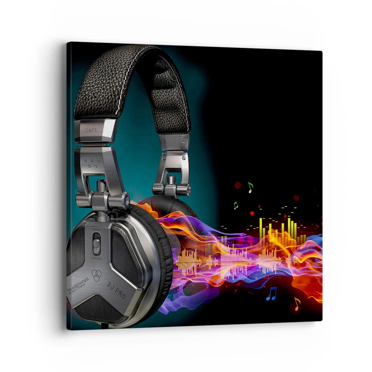 Impression sur toile - Image sur toile - Dans le feu de la musique - 40x40 cm