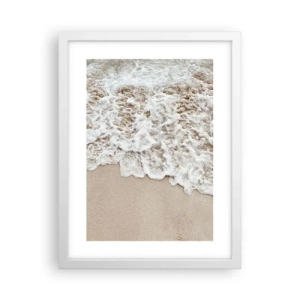 Affiche dans un cadre blanc - Poster - Je reviens tout de suite - 30x40 cm