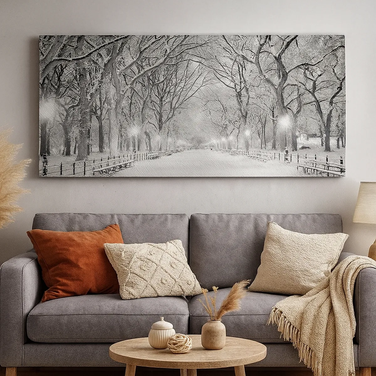 Impression sur toile - Image sur toile - Les quatres saisons – l’hiver - 30x30 cm