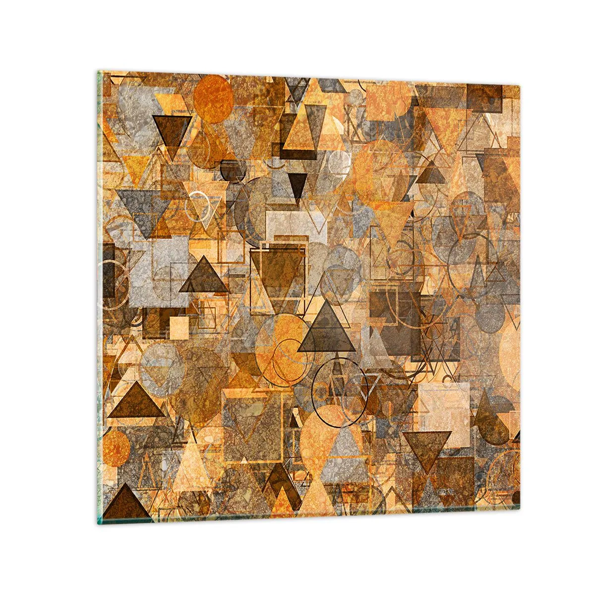 Impression sur verre - Image sur verre - Le monde en forme - 50x50 cm