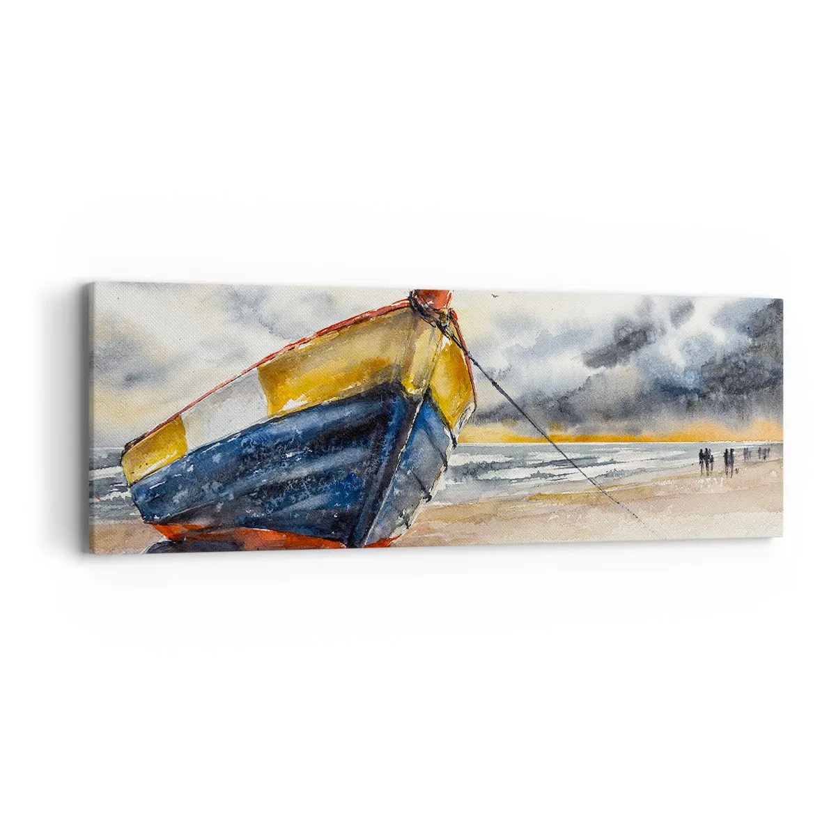 Impression sur toile - Image sur toile - Repos sur le rivage - 90x30 cm