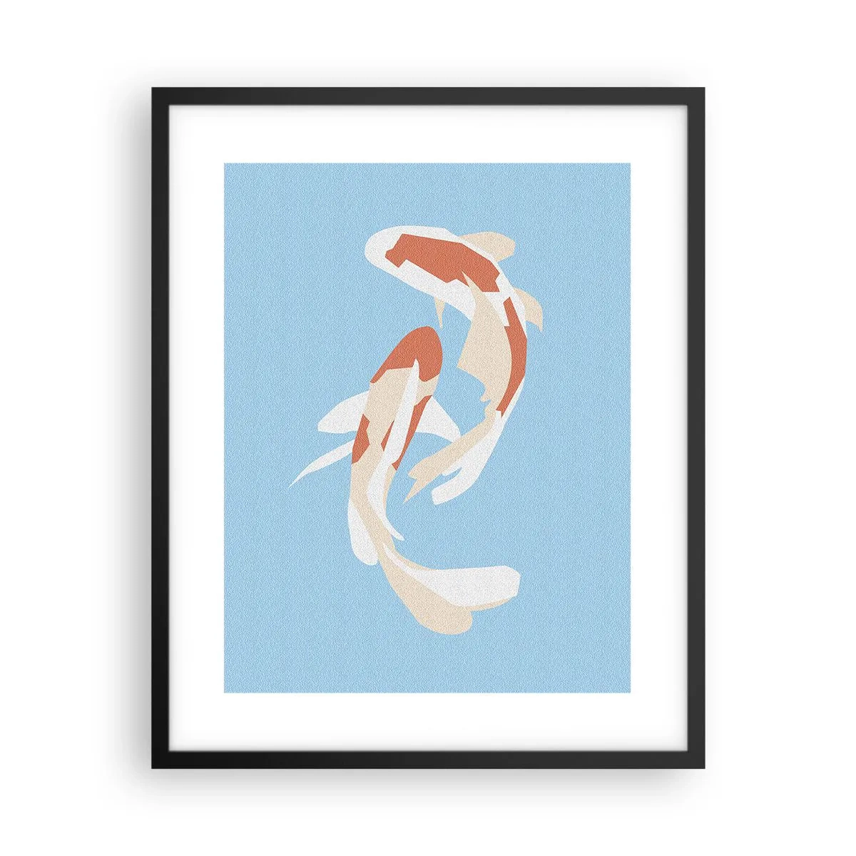 Affiche dans un cadre noir - Poster - Natation synchronisée spontanée - 40x50 cm