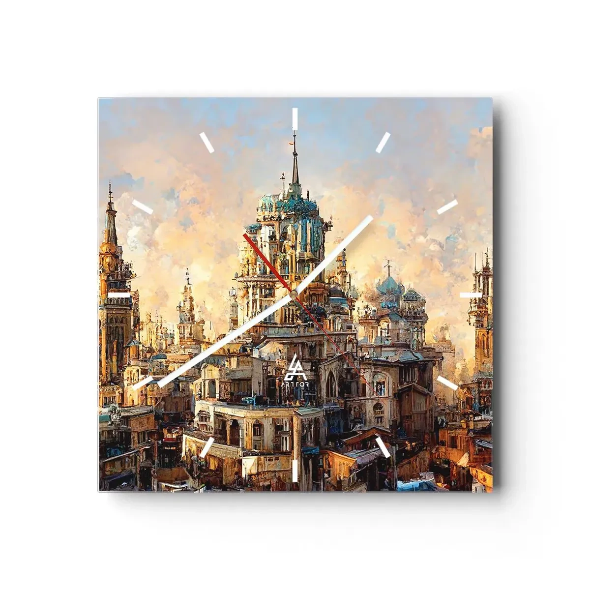 Horloge murale - Pendule murale - Ville des villes - 40x40 cm